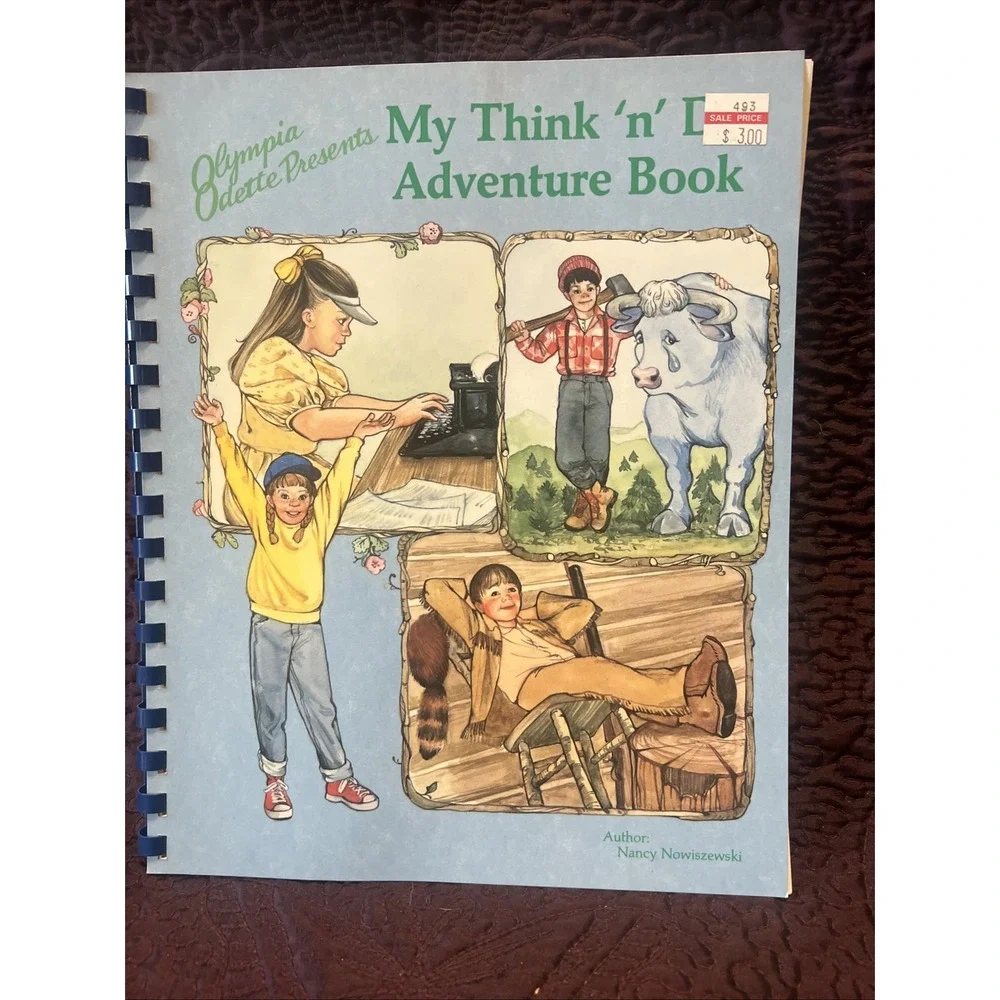 Olympia Odette Presents My Think 'n' Do‎ Adventure Book 1990 Spiral Bound New